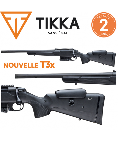 Carabine Tikka T3x CTR Compact Tactical Rifle Gaucher 308 Win Busc Réglable