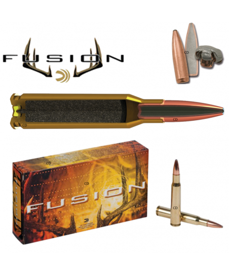 Balles Fédéral Premium Fusion Rifle 7-08 Rem 140 Grains Par 20