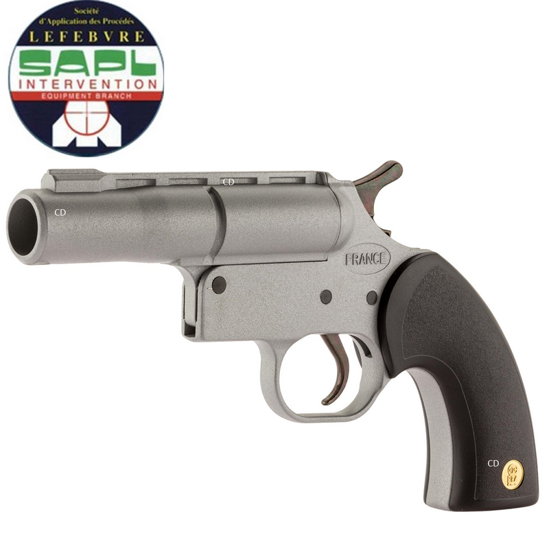 Revolver SAPL Gomm-Cogne GC27 Chrome Mat - Révolver de défense