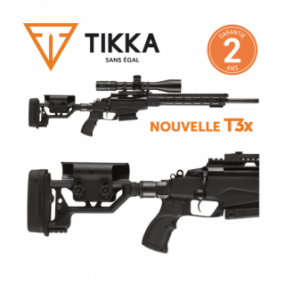 Carabine De Précision Tikka T3x Tact A1 Crosse Fixe Canon De 51cm + Frein De Bouche