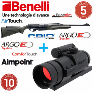 Pack Carabine Argo E Comfort Verte Benelli + Aimpoint 9000 Compact C3