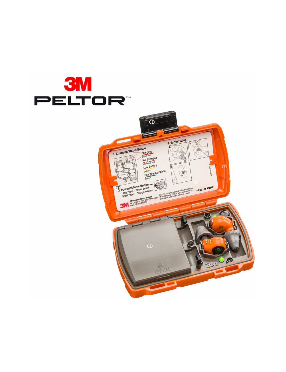Kit De Protection Auditive 3M Peltor Lep 200 Orange