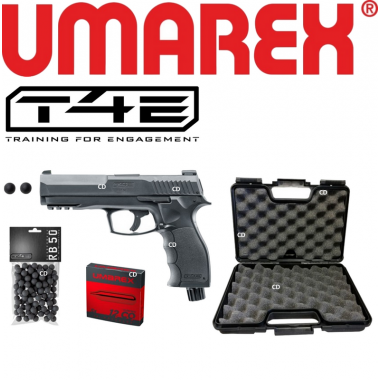 Pack Complet Umarex Pistolet CO2 T4E HDP Calibre 50 11 Joules