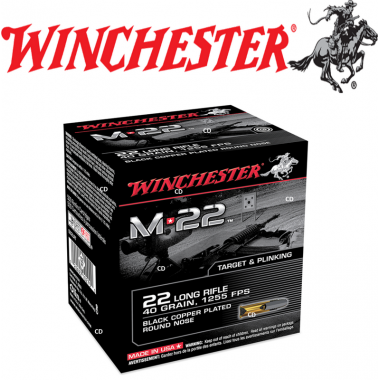 Balles Winchester M22 Black CPRN 22LR 40 Grains Par 400