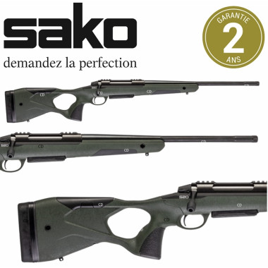 Carabine Sako S20 Hunter Chasse Roughtech Verte Filetée