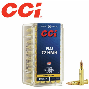 Munitions CCI 17 HMR Small Game 20 Grains Par 50