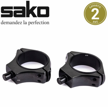 Jeu De 2 Colliers Sako QR Pour Embase HD Diamètre 25.4mm Bas