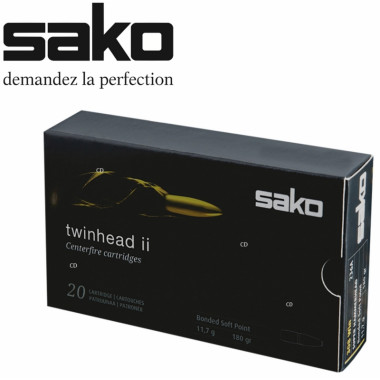 Balles Sako Twinhead II SP 375 H&H 300 Grains Par 10