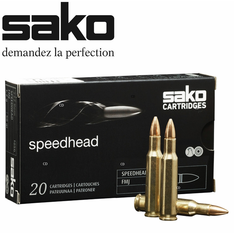 Balles Sako Speedhead FMJ 308 Win Range 123 Grains Par 50