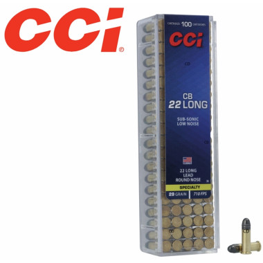 Munitions CCI 22 Long Speciality CB Long 29 Grains Par 100