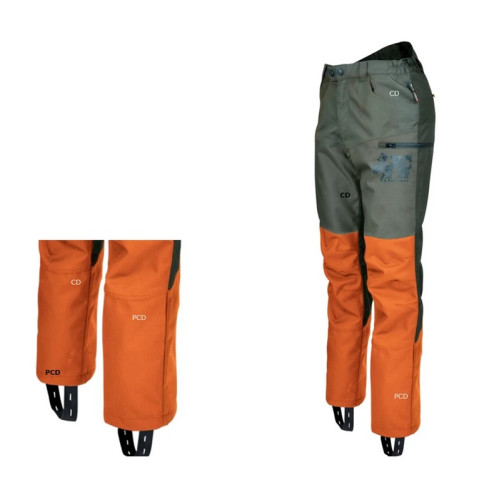 Pantalon De Traque Homme Rhino Pro Hunt Verney Carron Kaki/Orange