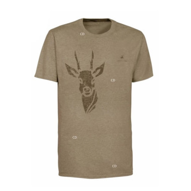 Tee-Shirt Homme Verney Carron Tee For Two Beige Chevreuil