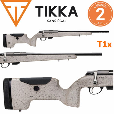 Carabine Tikka T1x Upr Ultimate Précision Rifle 17 HMR Filetée