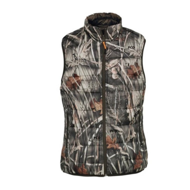 Gilet Reversible Homme Percussion Palombe Ghost Camo Wet Marron