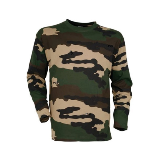 T-Shirt Homme Percussion Manches Longues Camo