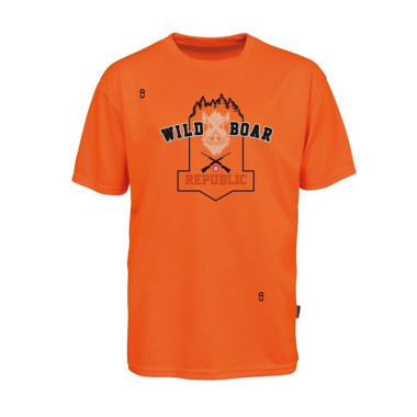 T-Shirt Homme Percussion Fluo Orange Wild Boar Republic II