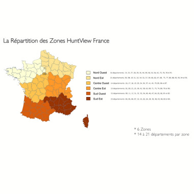 Carte Garmin Huntview France – Nord Est